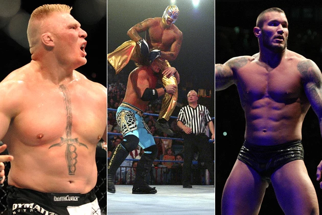 Brock Lesnar / Rey Mysterio / Randy Orton Brock Lesnar / Rey Mysterio / Randy Orton
