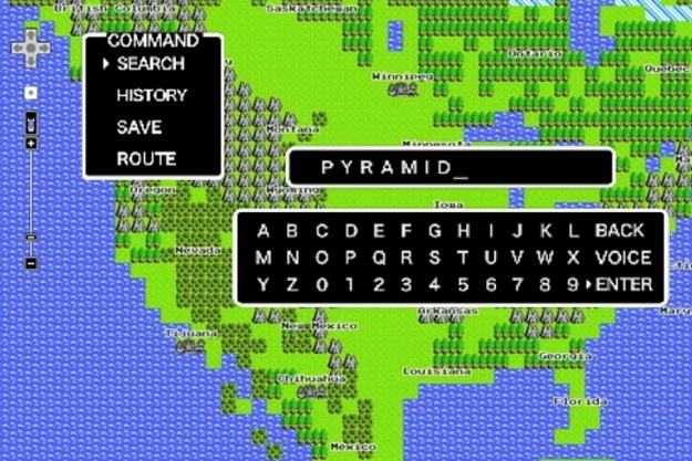8-Bit Google Maps Is Now Available on Nintendo