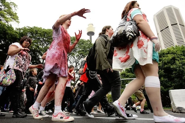 Zombies Walk The Streets Of Sydney Zombies Walk The Streets Of Sydney undead