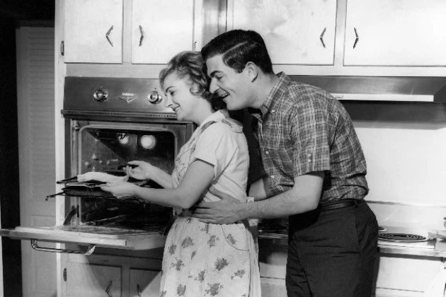 Married couple cooking Married couple cooking